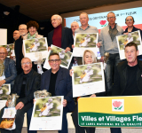 Cérémonie de remise de la 1ère fleur au village de Wiwersheim